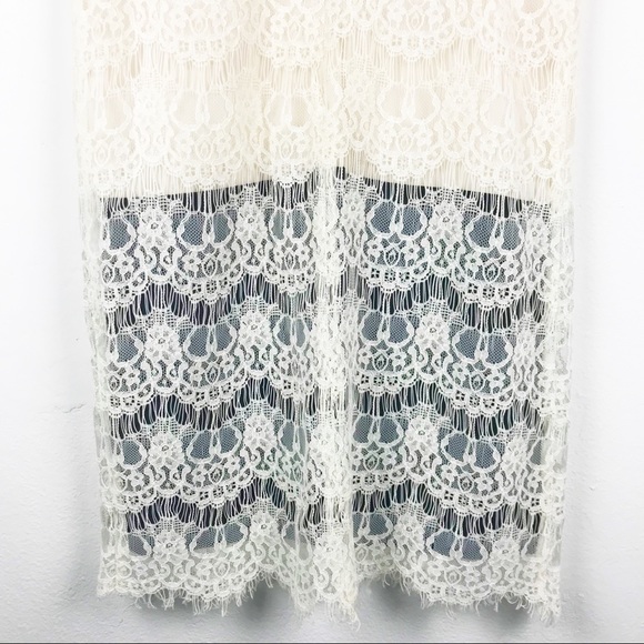 ASTR Ivory Black Lace Sleeveless Dress NWT - Picture 10 of 10